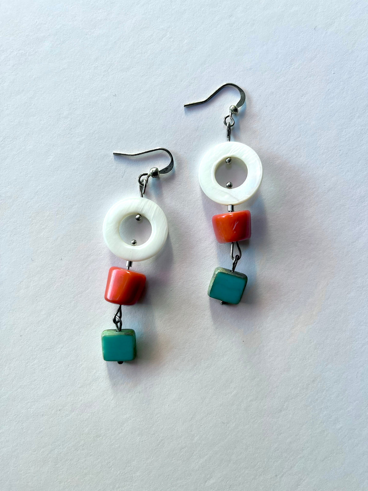 Bamboo and Shell Earrings