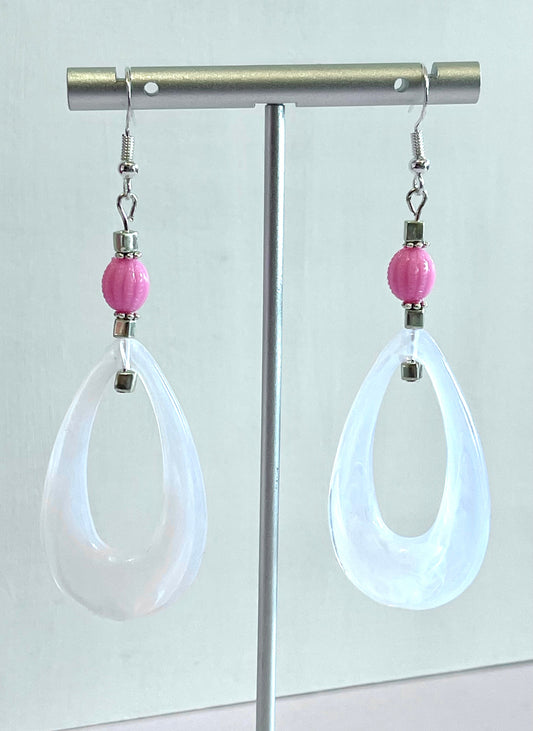 Stacy-Pink Earrings - marjorieblume